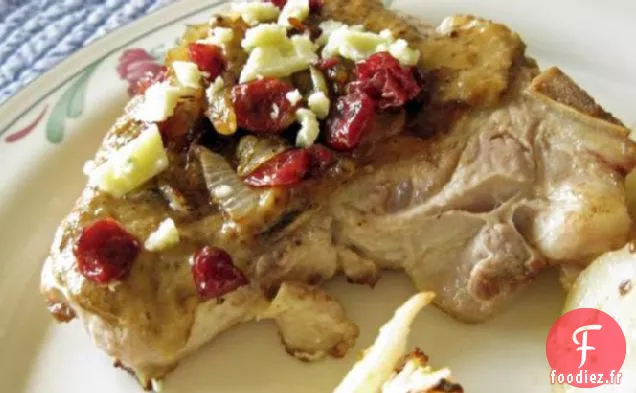 Côtelettes De Veau À l'Oignon Carmélifié et Sauce Stilton