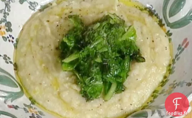 Fèves séchées aux Légumes Verts Amers: Fave e Cicoria