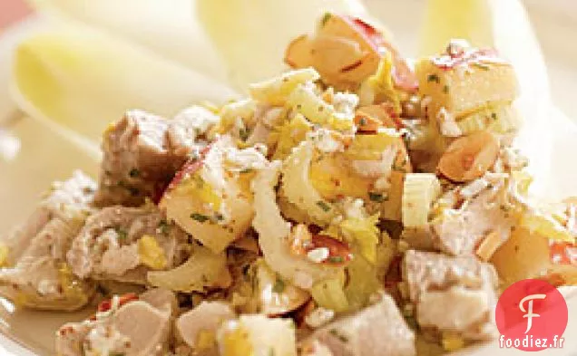 Salade De Dinde Et Fromage Bleu Avec Vinaigrette Estragon-moutarde