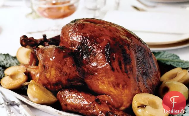 Dinde Fumée Lente au Sirop de Canne - Glaçage au Café