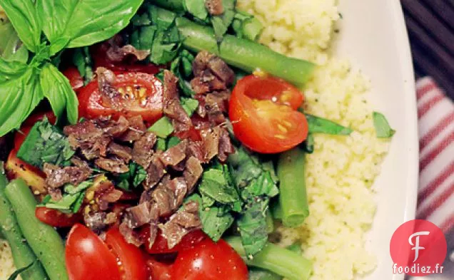Couscous Aux Anchois, Tomates Et Haricots Verts