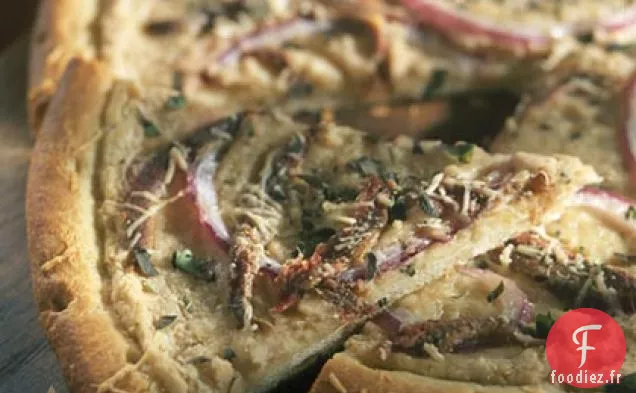 Pizza aux Anchois et Haricots Blancs