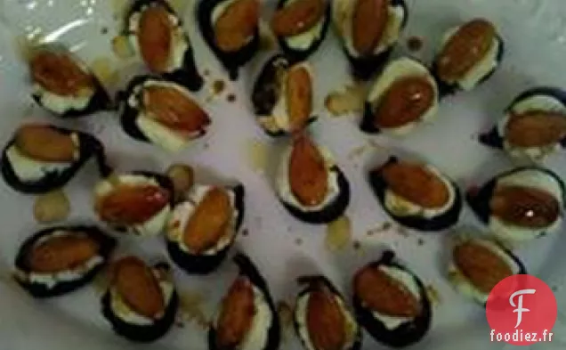 Amuse-Gueules Élégants aux Figues avec Fromage de Chèvre et Amandes