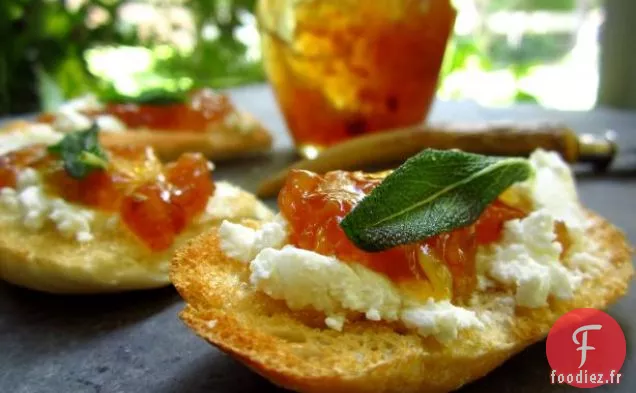 Crostini à la Confiture de Figues et au Fromage de Chèvre