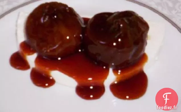 Figues au Vin Mavrodaphné au Fromage Manouri