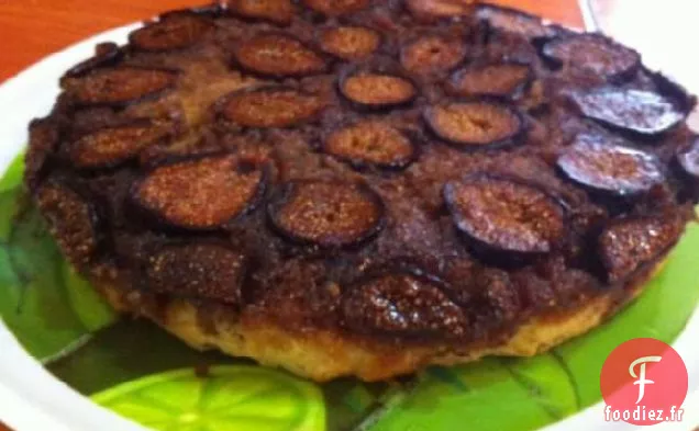 Gâteau aux Figues Fraîches À L'Envers