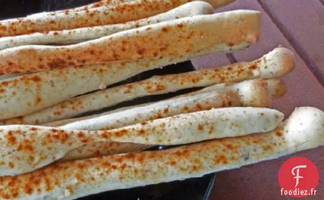 Grissini au Genévrier (Longs Bâtonnets De Pain Croustillants)