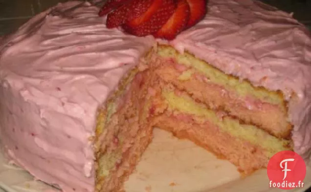 Gâteau Ruban aux Fraises