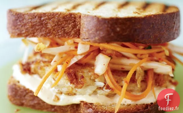 Burgers de Crabe à l'Asiatique Poêlés