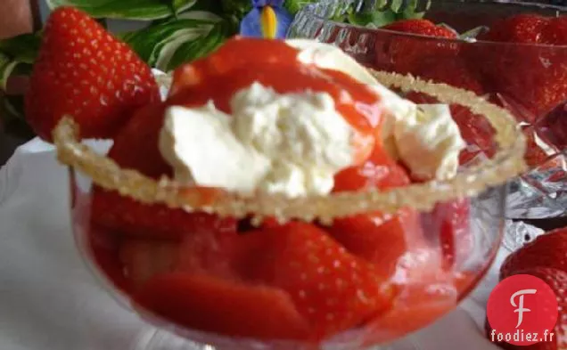 Fraises à tomber par Terre - Sauce Cointreau