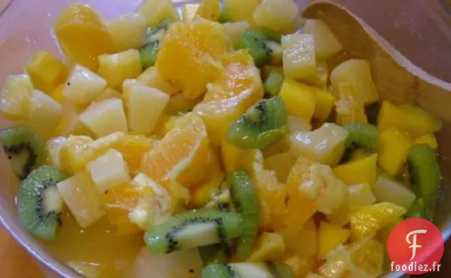 Salade de Fruits Tropicaux Frais Sans Gras