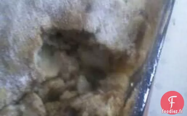 Gâteau aux Pêches de Sang Indien et aux Pommes