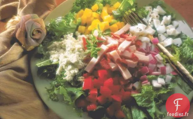 Salade Cobb Avec Vinaigrette Au Parmesan