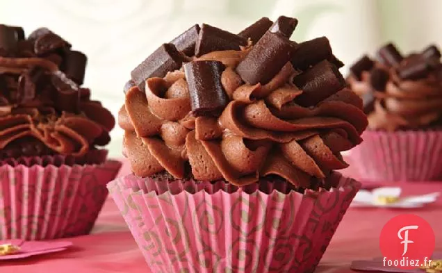 Chocolat - Cupcakes en Morceaux de Chocolat
