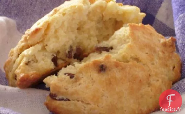Scones de Raisins Secs Faciles au Beurre