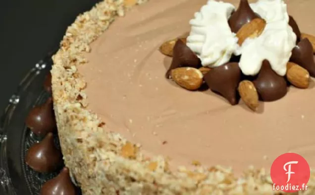 Gâteau au Fromage Au Chocolat Et aux Amandes
