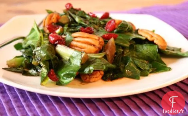 Verts de Collard Glacés Balsamiques