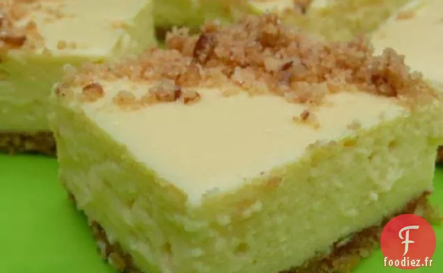 Barres de Gâteau au Fromage Citronné
