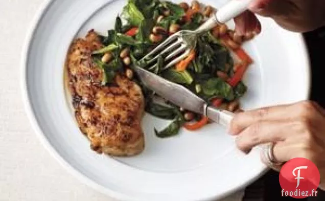 Poulet Cajun Aux Légumes Verts