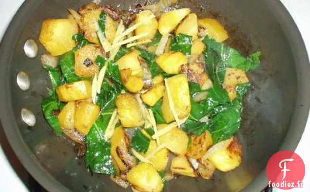 Courge Au Gingembre Et Légumes Verts De Collard