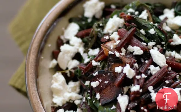 Poêlée De Légumes Verts Au Bacon Et À La Feta