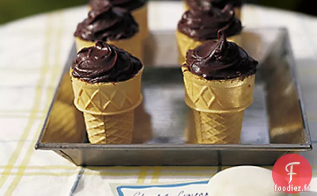 Cônes de Cupcakes Au Chocolat