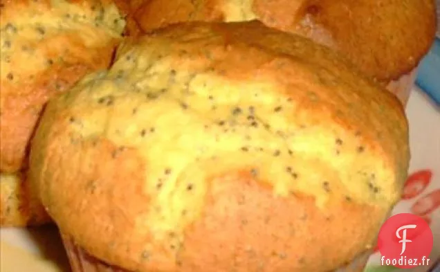 Muffins Faciles aux Graines de Pavot au Citron