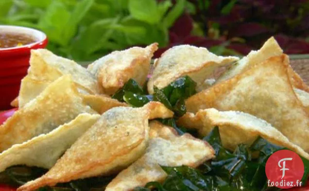 Wontons Verts de Collard Frits