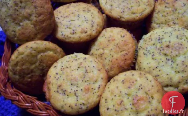 Muffins aux Graines de Pavot au Citron