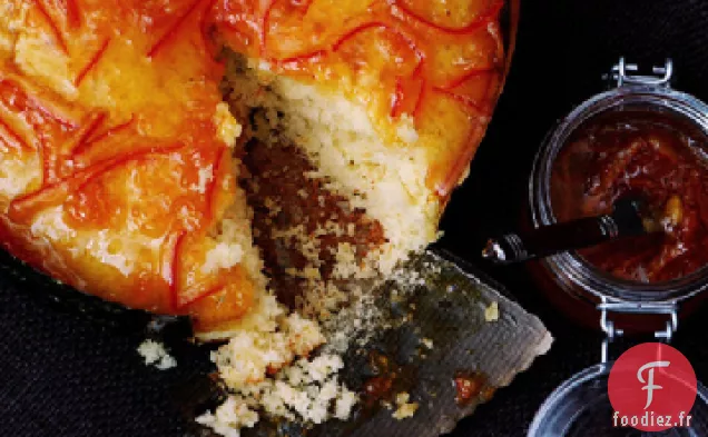 Gâteau à l'Huile d'Olive avec Marmelade de Mandarine