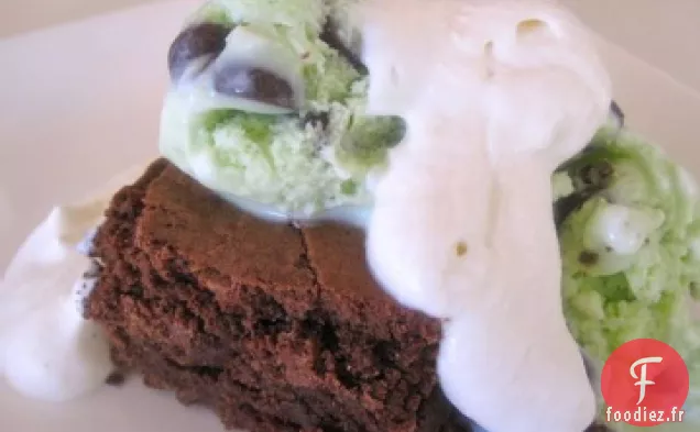 Sundaes au Brownie à la Menthe et à la Mauve