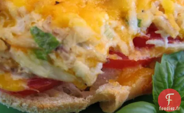 Sandwichs au Crabe à Face Ouverte