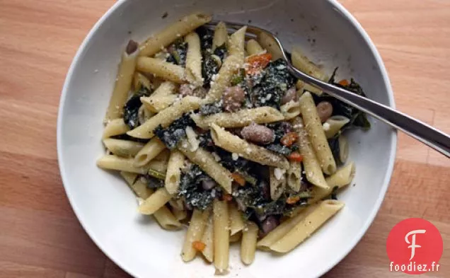 Dîner ce soir: Pâtes aux Légumes verts et Haricots