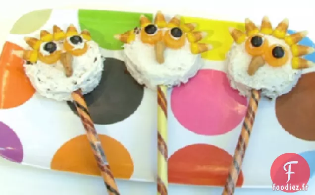 Pops de Brownie Hibou