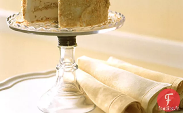 Gâteau à la Crème Glacée Crunch aux Amandes