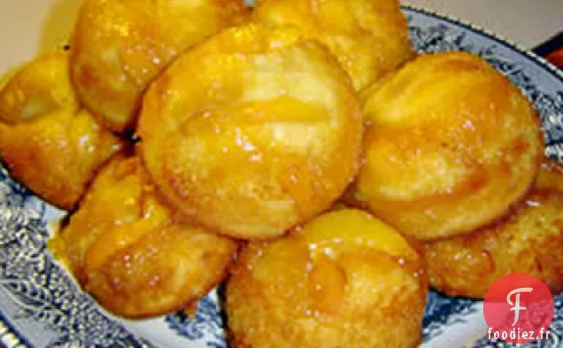 Muffins aux Pêches à l'envers