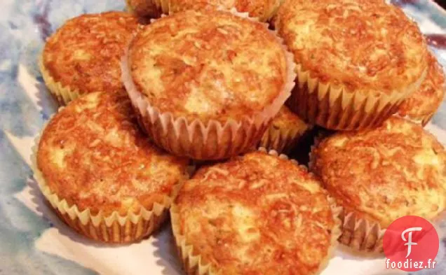 Muffins à la Tomate Séchée au Soleil et au Fromage cottage (Végétarien)