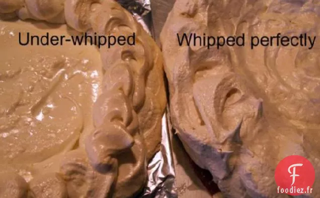 Mousse au Chocolat Faible en Gras dans une Coquille de Meringue (Pavlova)