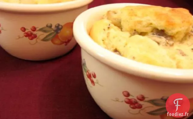 Soufflé aux Champignons à l'Ail