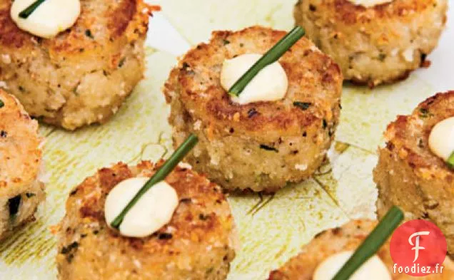 Gâteaux de Crabe du Maine à l'Aïoli au Citron Vert