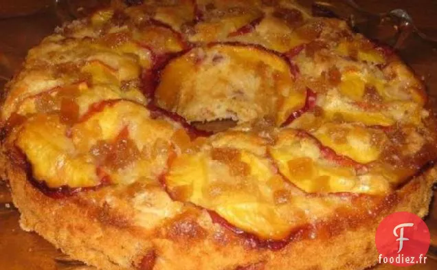Gâteau Nectarine-Gingembre Frais