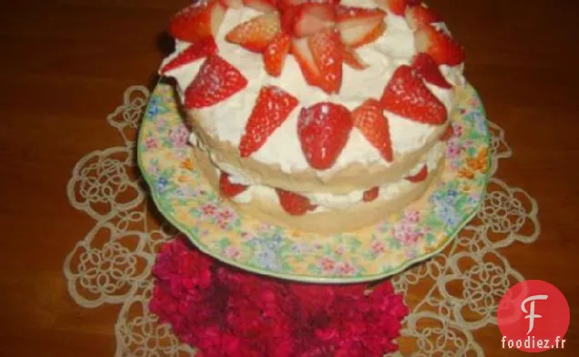 Gâteau Éponge à la Crème à Fouetter