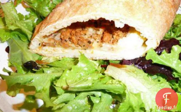 Calzone à la Saucisse et aux Trois Fromages