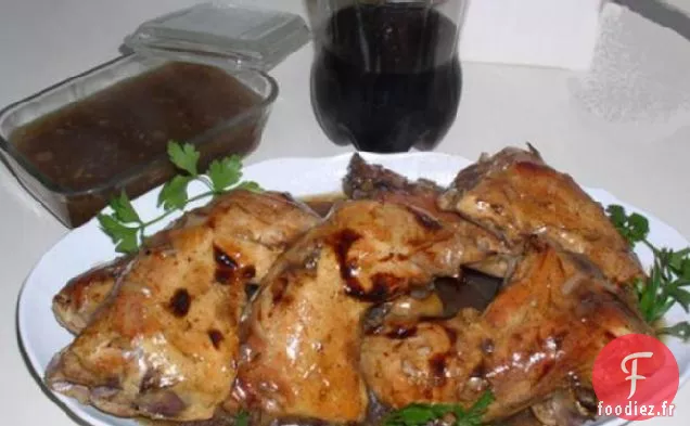 Poulet faible en Gras dans une sauce au Coke (Viande Casher)