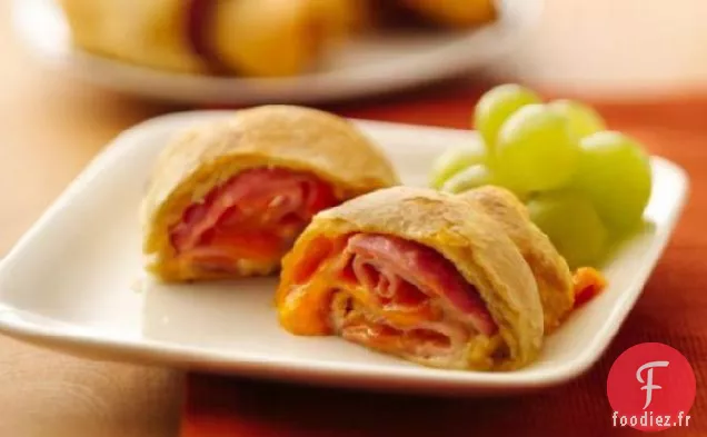 Rouleaux Croissants au Jambon et au Fromage