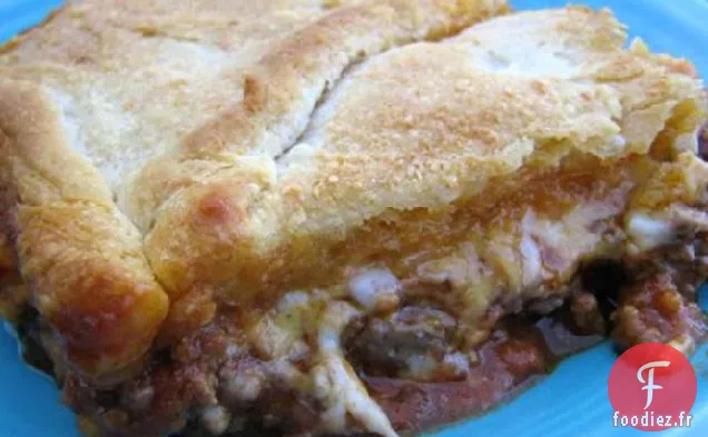 Casserole surmontée d'un croissant