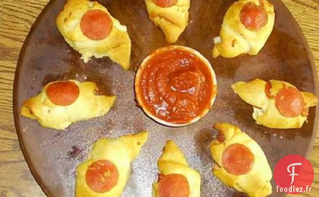 Rouleaux de Croissant au Pepperoni et au Fromage