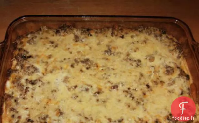 Casserole Brunch à la Saucisse en Croûte de Croissant