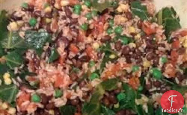Salade de Riz Brun et Haricots Noirs