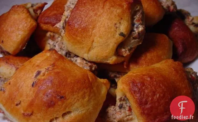 Mini Poches à Pizza au Poulet BBQ